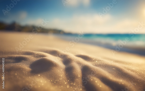 Abstract defocused beach landscape for abstract template