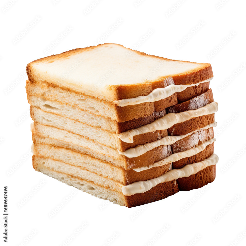 Loaf of white bread cut into pieces close-up, Sliced bread isolated on transparent background, clipping path, png file, Loaf of white bread cut into pieces close-up, Sliced bread isolated on transparent background, clipping path, png file,