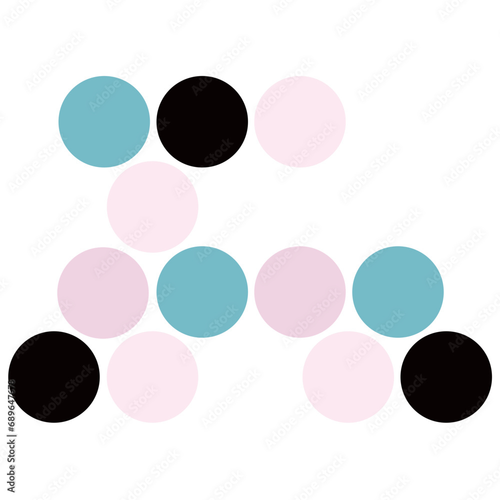 Retro color dot circle pattern Retro color dot circle pattern