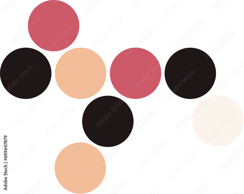 Retro color dot circle pattern Retro color dot circle pattern