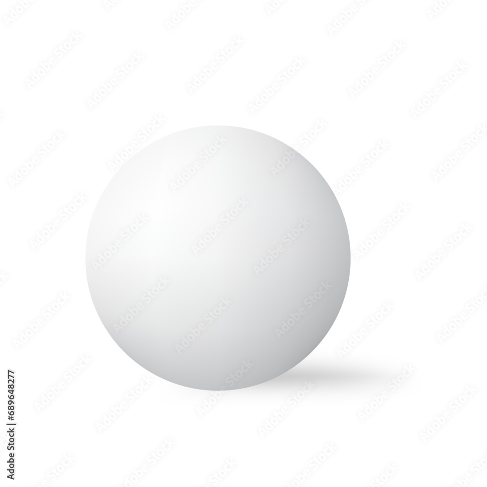 White sphere with shadow. Ball. Vector illustration White sphere with shadow. Ball. Vector illustration