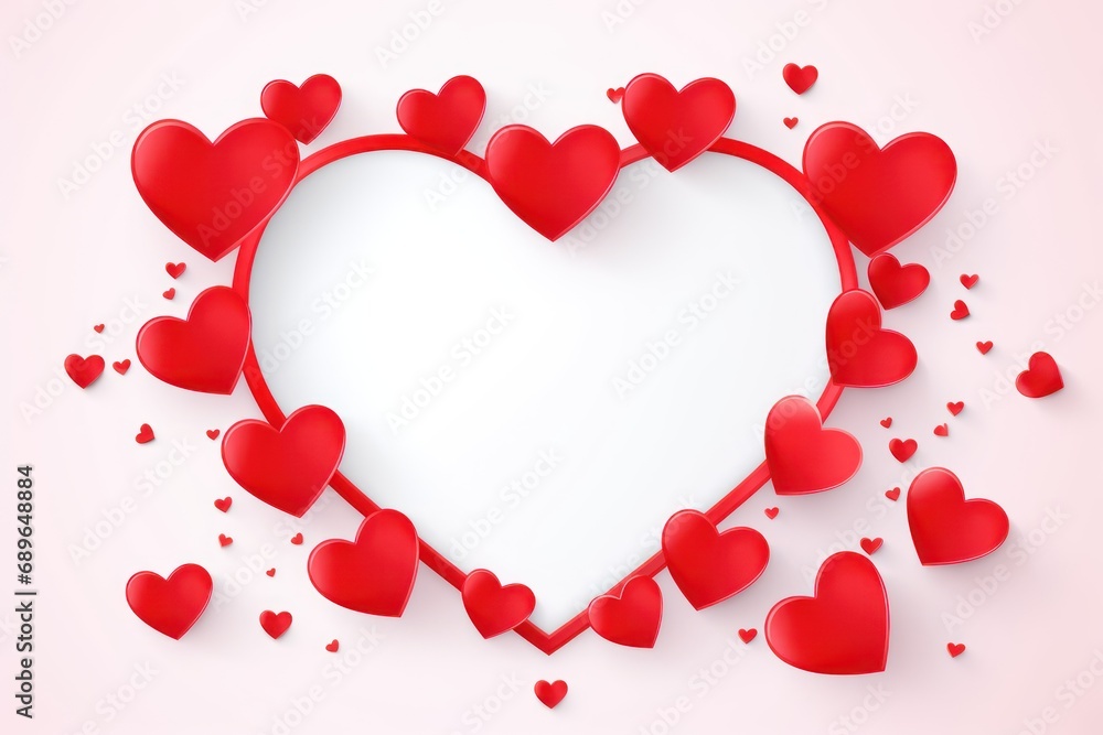 valentine's day heart heart frame, valentine's day frame with hearts, Empty frame with red hearts decoration valentine's day heart heart frame, valentine's day frame with hearts, Empty frame with red hearts decoration