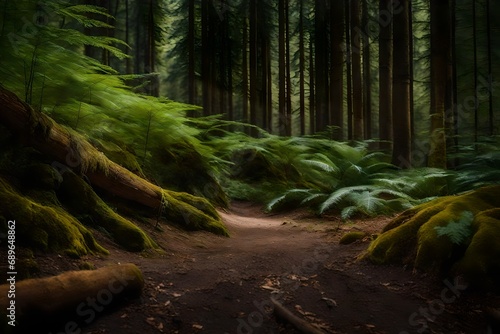 tropical forest in the morning