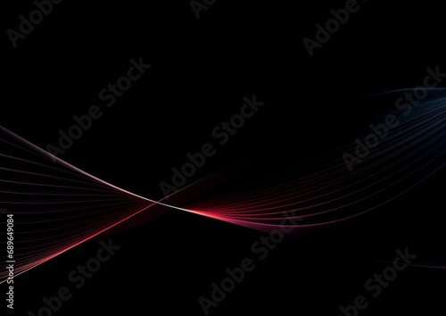 Abstract hi tech products, warp speed wormhole science, line lights background