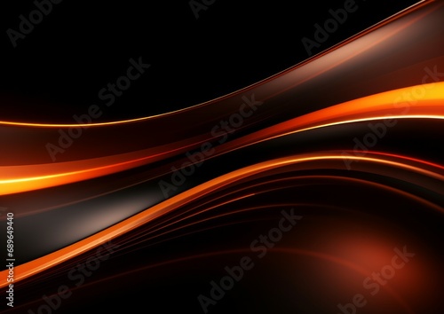 Abstract luminous neon shape waving  abstract light effect with wave. Wavy glowing bright flowing curve lines and magical glow energy stream motion