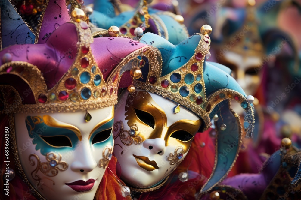 Fototapeta premium carnival mask on the street