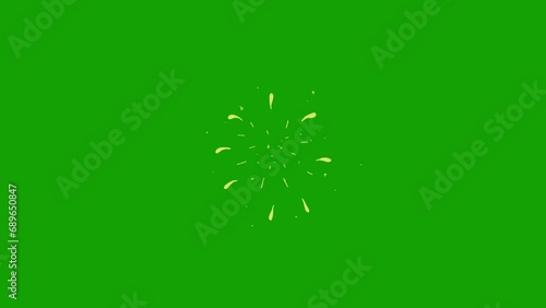 Cartoon Christmas Explosion FX Element - 2D Explosions Cartoon FX Pack, 4K Shape Elements and Ribbon Elements. Drag and Drop, Easily Change Colors. Pre-Rendered with Alpha Channel at 4K Resolution photo