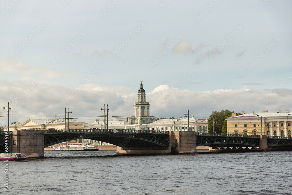 ST. PETERSBURG, RUSSIA - September 03, 2023: Cathedrals, streets, canals, memorable places of the great city.