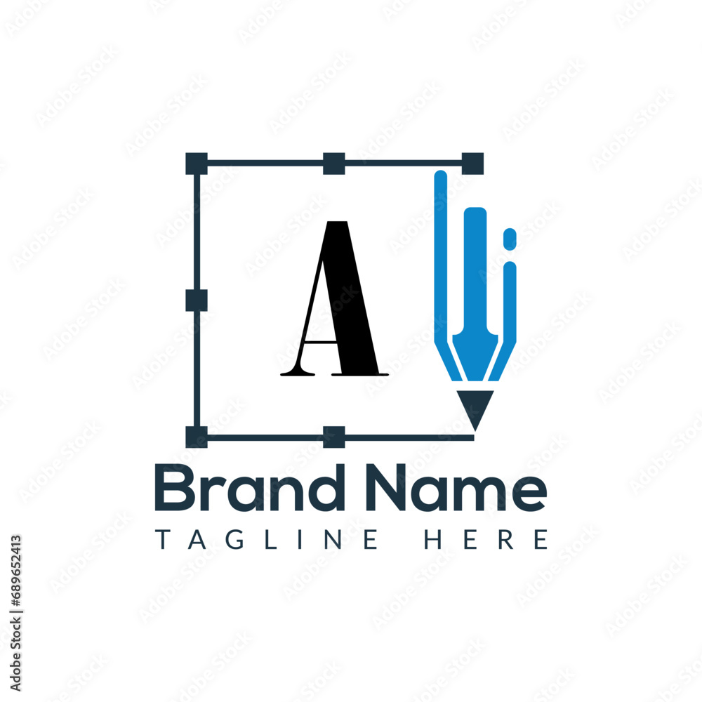 Education Logo On Letter A Template. Initial Educational Sign Concept Template
Education Logo On Letter A Template. Initial Educational Sign Concept Template
