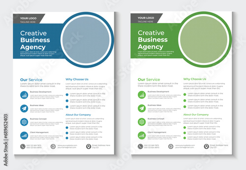 Corporate business multipurpose flyer design template 