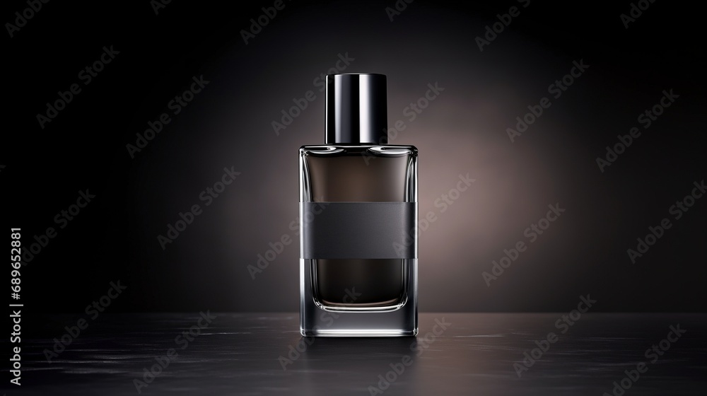 Masculine scent cologne bottle mockup Masculine scent cologne bottle mockup