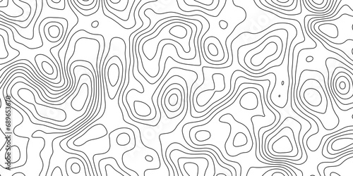 Topographic map background geographic line map with elevation assignments. Modern design with White background with topographic wavy pattern design.paper texture Imitation of a geographical map shades