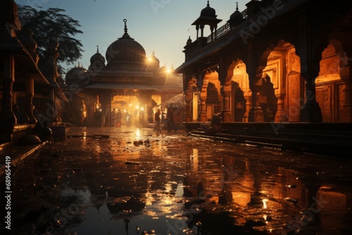 Iconic Al-Kadhimiya Shrine in the early morning, Generative AI © Shooting Star Std