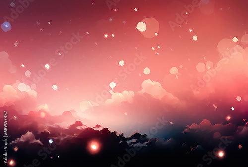 Pastel Dreamscape: A Celestial Voyage through Pink Nebulas