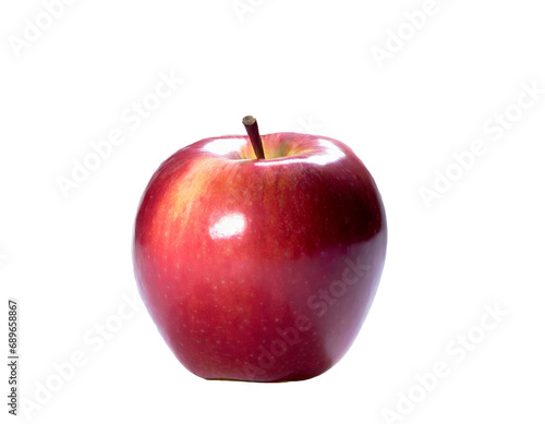 Red apple, isolated