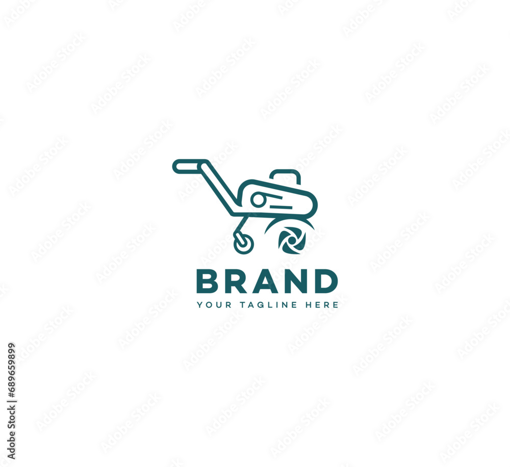 Cultivator logo design template elements. Vector illustration. New Modern logo. Cultivator logo design template elements. Vector illustration. New Modern logo.
