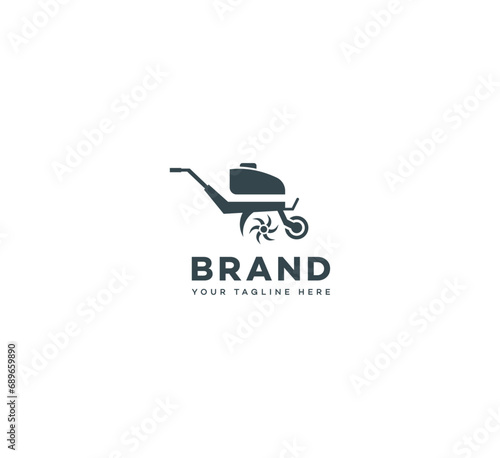 Cultivator logo design template elements. Vector illustration. New Modern logo.