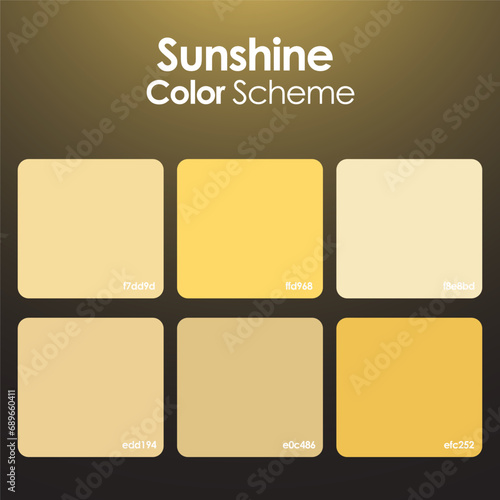 Sunshine color scheme set