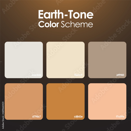 Earth Tone color scheme set