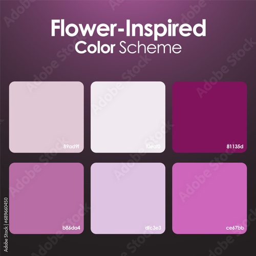 Flower Inspired color scheme set