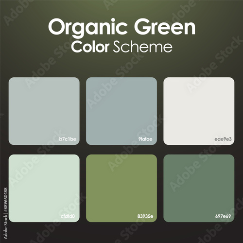 Organic green color scheme set