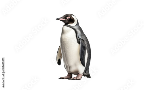 Penguin Elegance On Transparent Background