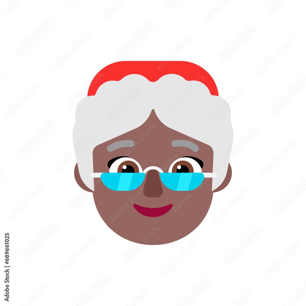 Mrs. Claus: Medium-Dark Skin Tone Mrs. Claus: Medium-Dark Skin Tone
