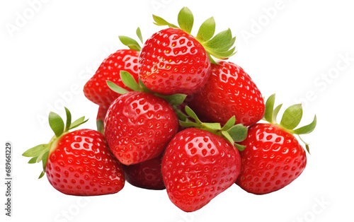Strawberry Elegance On Transparent Background
