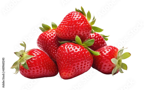 Strawberry Leaves On Transparent Background