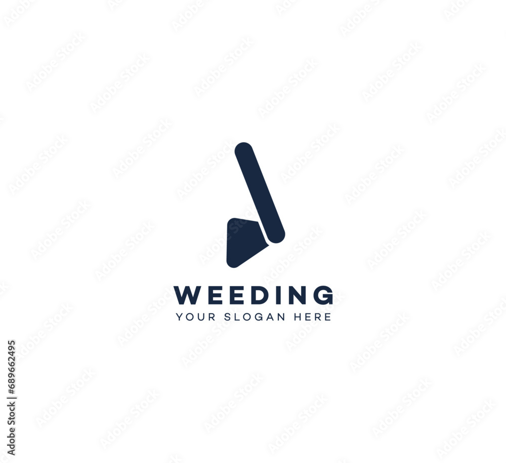 Fototapeta premium Weeding hoe logo design template elements. Vector illustration. New Modern logo.