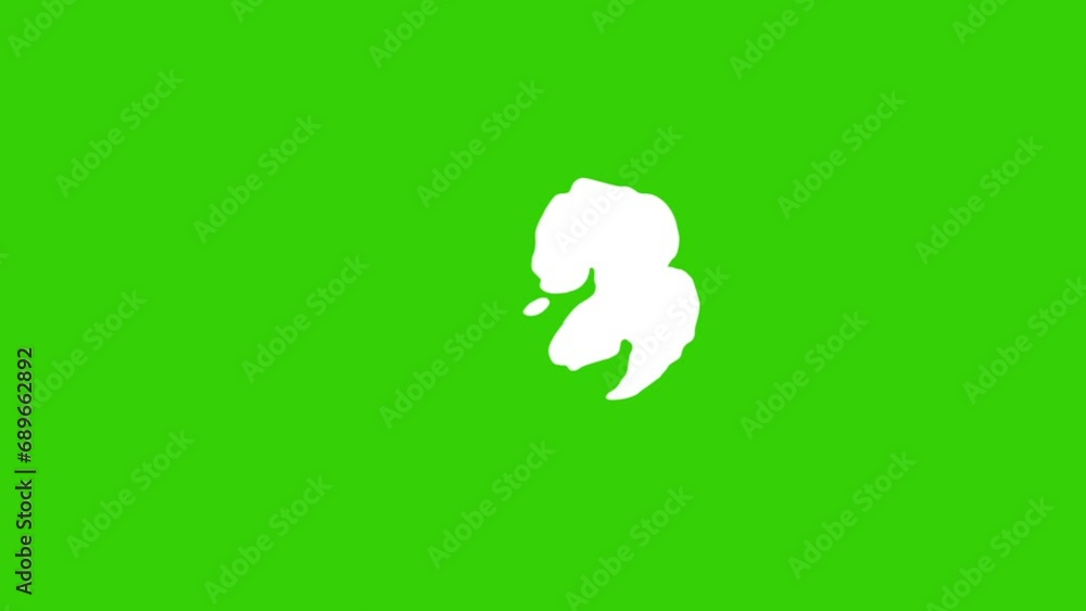Cartoon Smoke Animation Loop on Green Screen Background - Video Element Effect Cartoon Smoke Animation Loop on Green Screen Background - Video Element Effect