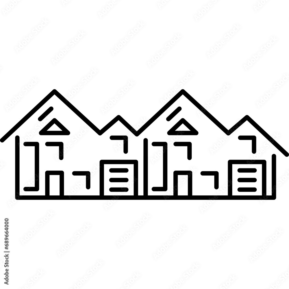 Townhouse Icon Townhouse Icon