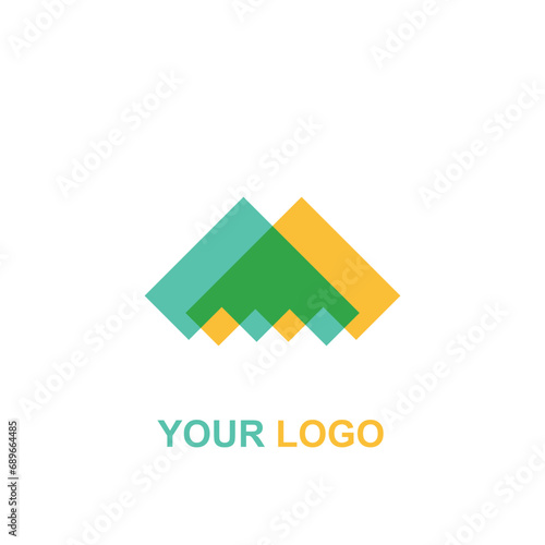 scalloped colorful logo