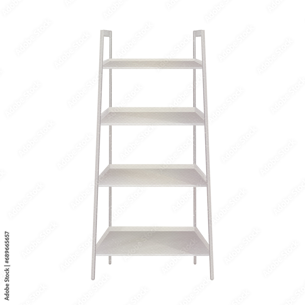 White stand for fllower illustration White stand for fllower illustration