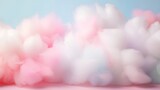 Abstract fluffy pastelcolored cotton candy showcased against a softhued background, embodying a minimalist aesthetic perfect for a tranquil wallpaper.