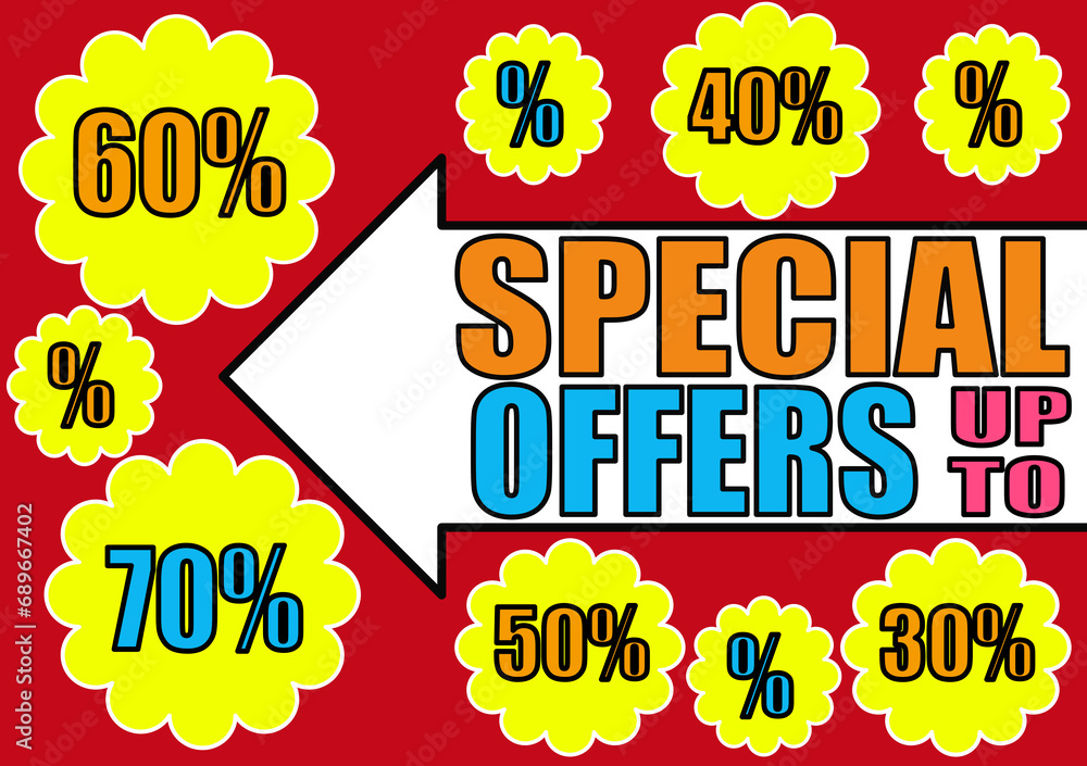 Eye catching poster with varied discounts up to seventy percent. Eye catching poster with varied discounts up to seventy percent.