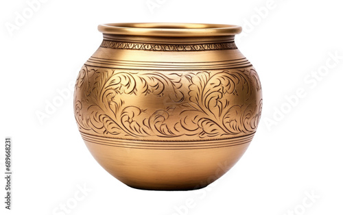 Traditional Indian Brass Pot On Transparent PNG