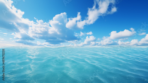 Pictures of blue sea under beautiful sky 