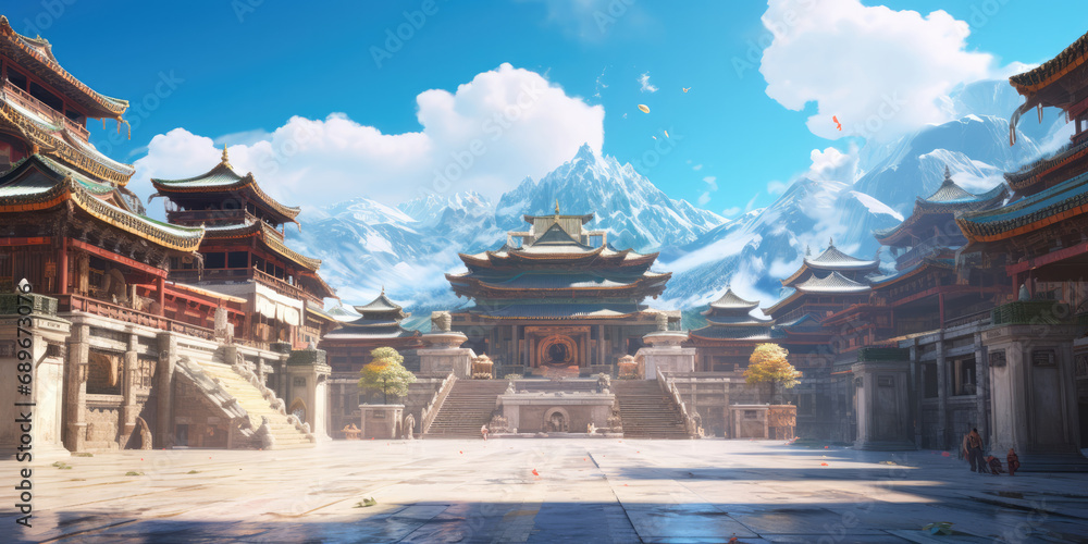 Obraz premium Anime Background