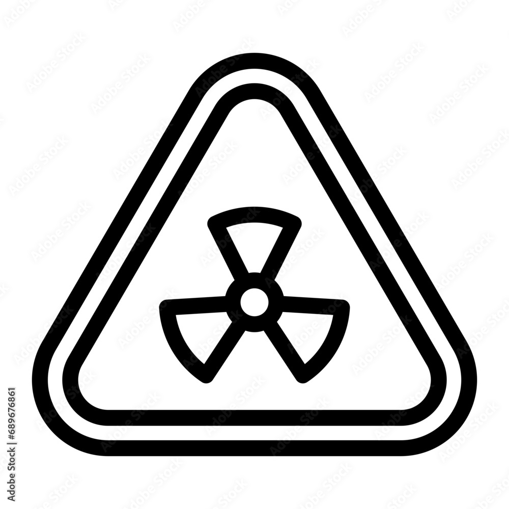 radiation line icon