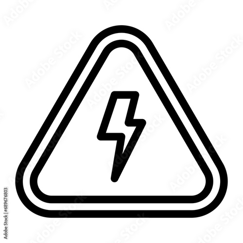 high voltage line icon