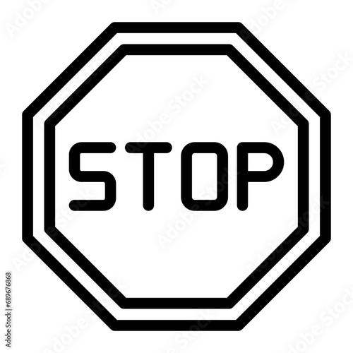 stop line icon