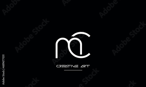 CM, MC, C, M abstract letters logo monogram