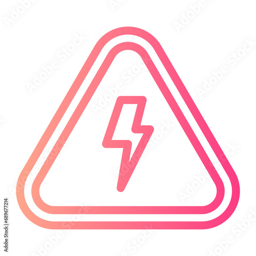 high voltage gradient icon