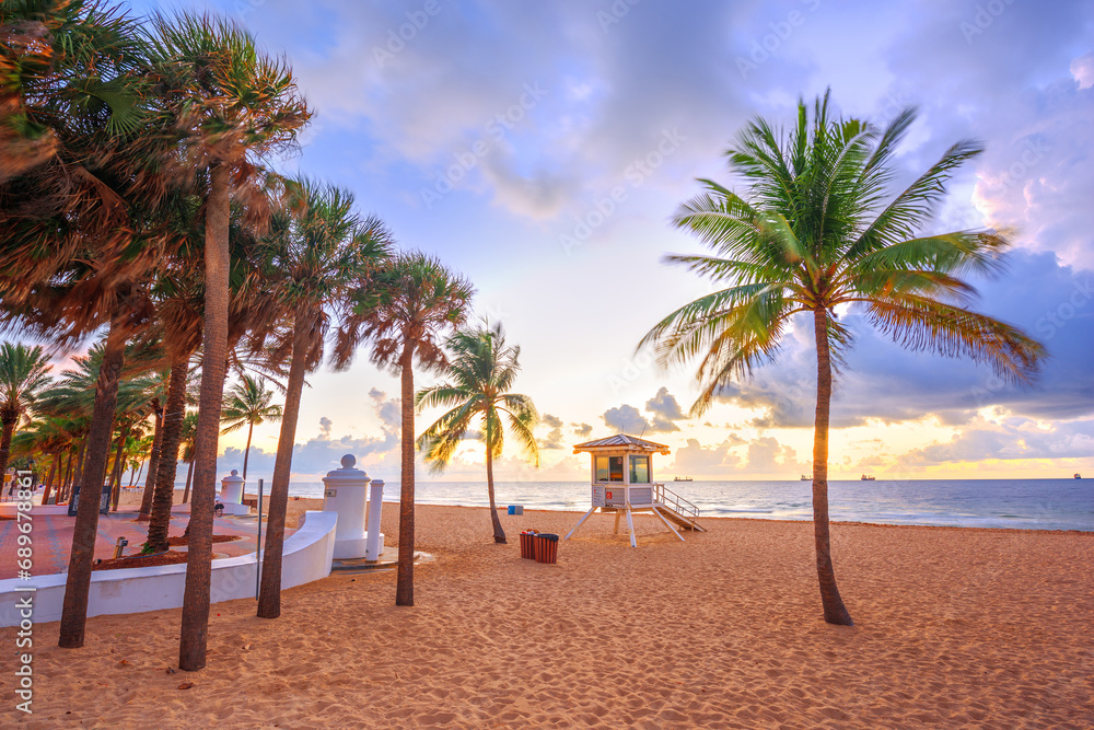 Fototapeta premium Fort Lauderdale Beach, Florida, USA