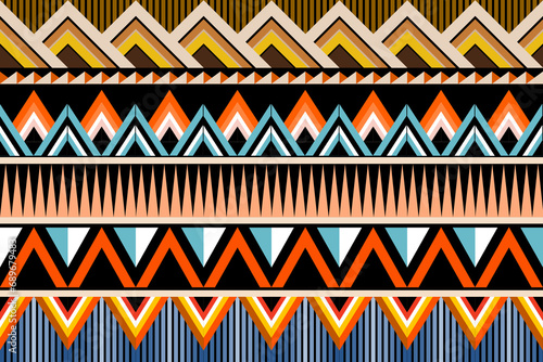 Traditional ethnic,geometric ethnic fabric pattern for textiles,rugs,wallpaper,clothing,sarong,batik,wrap,embroidery,print,background, illustration