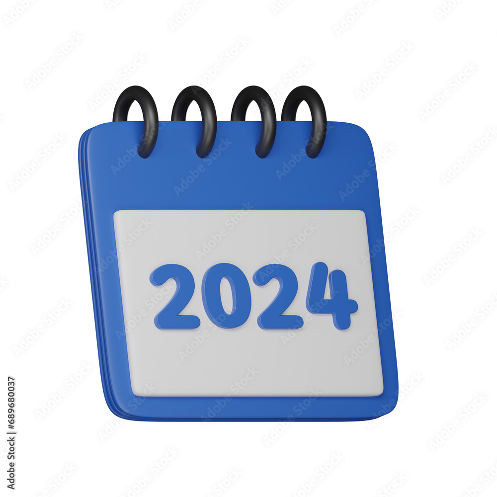 2024 Year 3d icon 2024 Year 3d icon