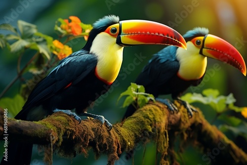 Nature travel in Central America Keel billed Toucan in Panamas forested paradise photo