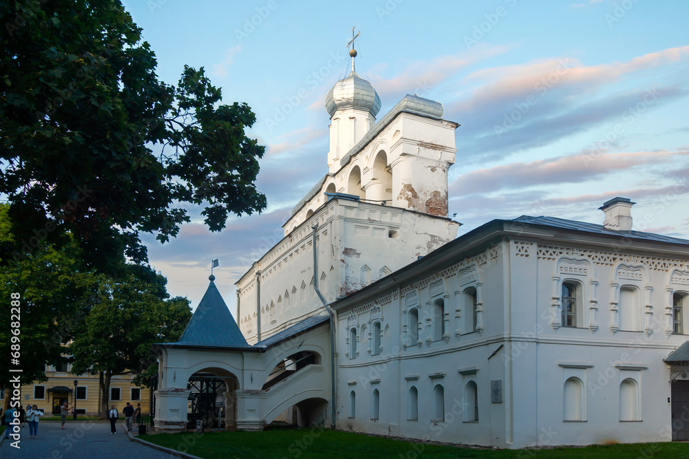 The Monument Millennium of Russia (1862) in the Kremlin of Veliky Novgorod on a sunny October morning. Russia The Monument Millennium of Russia (1862) in the Kremlin of Veliky Novgorod on a sunny October morning. Russia