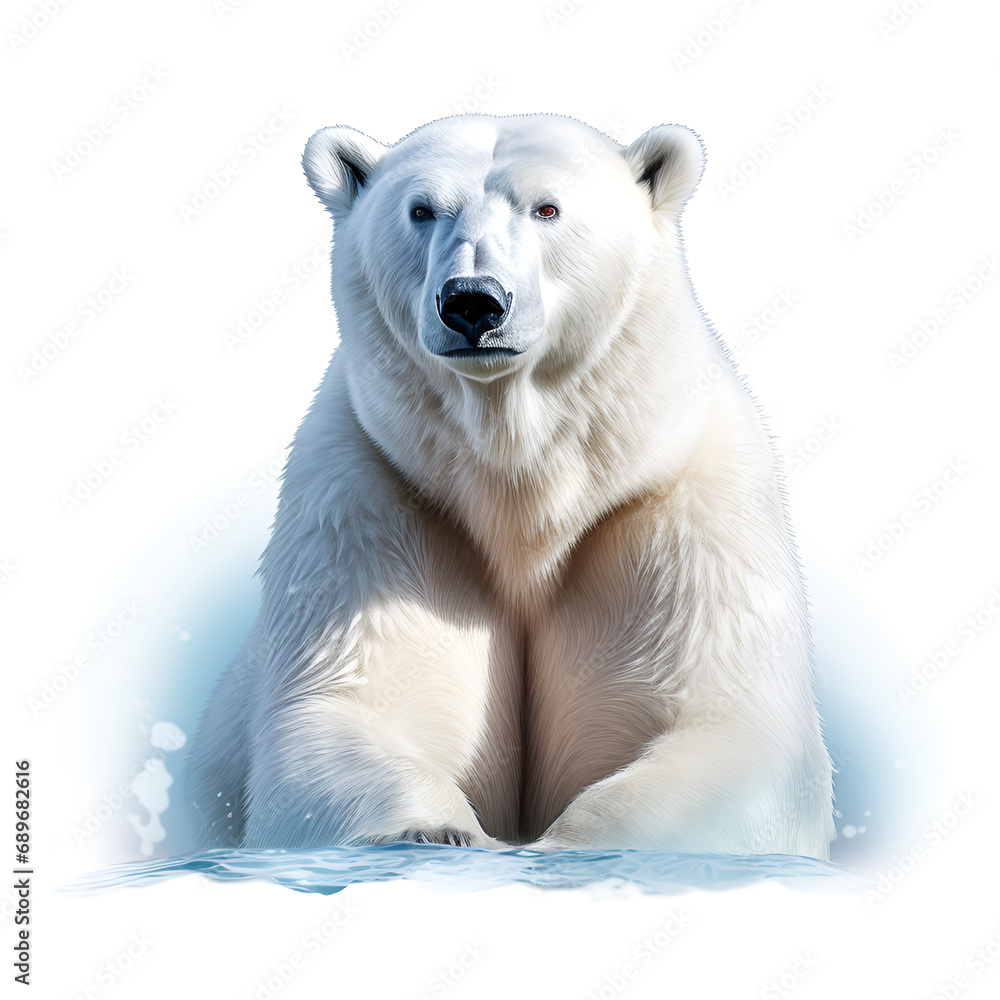Polar bear on white background, illustration of a Polar Bear isolated on white background, Majestic polar bear sprinting through a winter wonderland forest
Polar bear on white background, illustration of a Polar Bear isolated on white background, Majestic polar bear sprinting through a winter wonderland forest